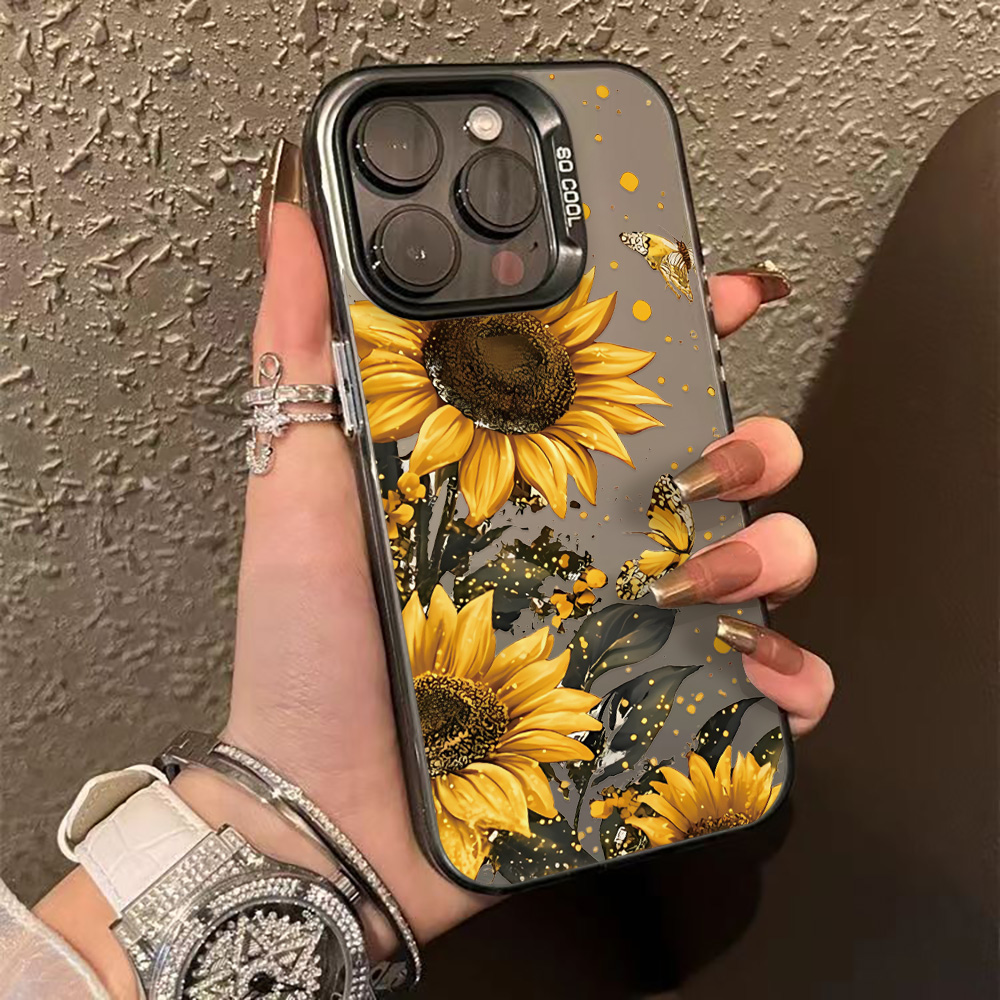 Phone Cases Hard - Lüks Çiçek Desenli Telefon Kılıfı iPhone
