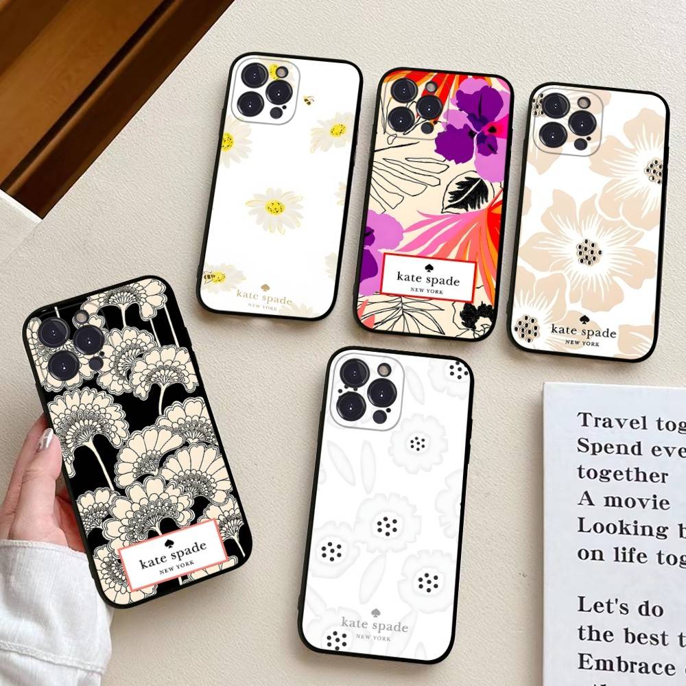 Phone Cases Kate Spade - K-Kate S-Spade Siyah Yumuşak Telefon Kılıfı