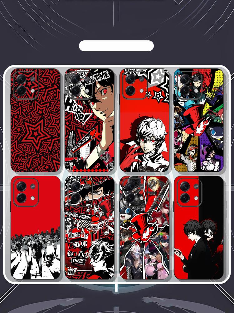 Phone Cases Xiaomi Redmi 12 - Persona 5 Joker popüler oyun posteri