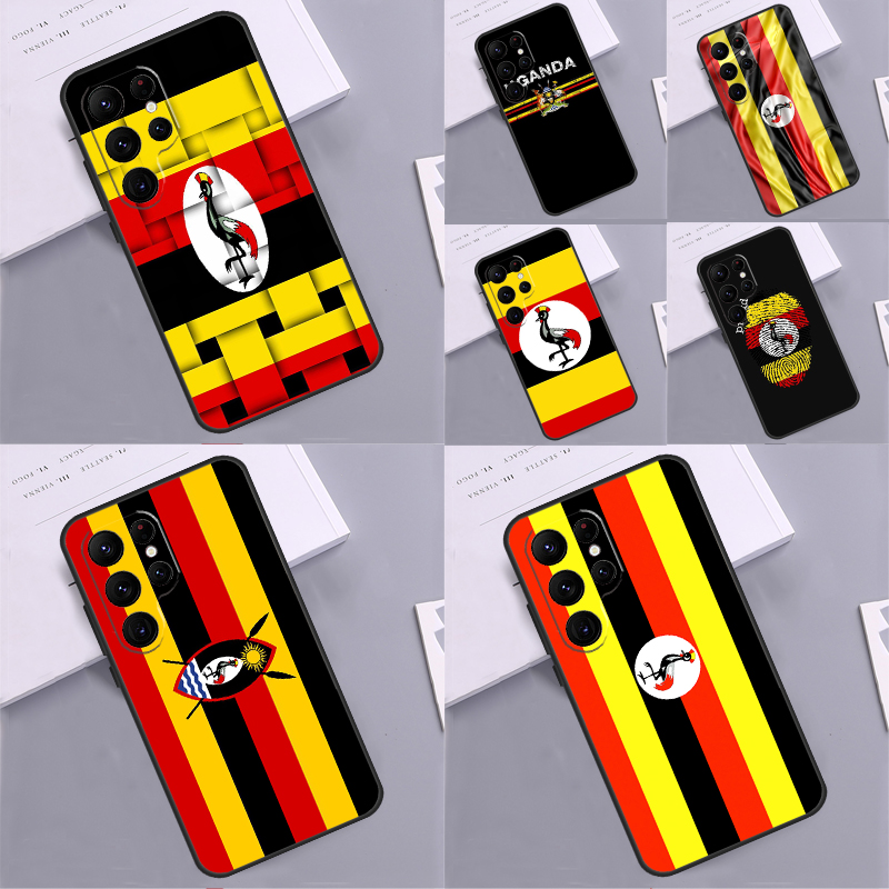 Phone Cases Uganda - Uganda Bayrağı Arması telefon kılıfı Için