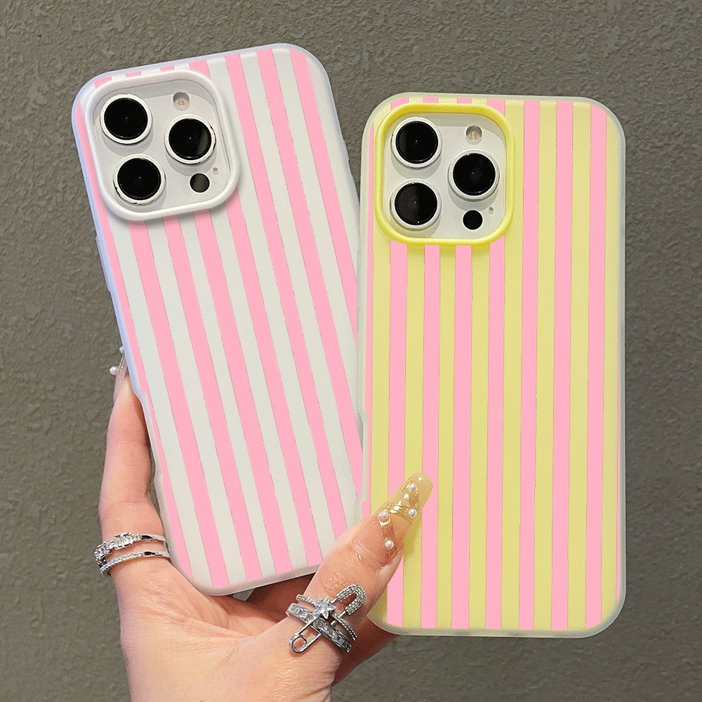 Phone Cases Xiaomi - Basit Dikey Çizgili Karikatür Telefon Kılıfı