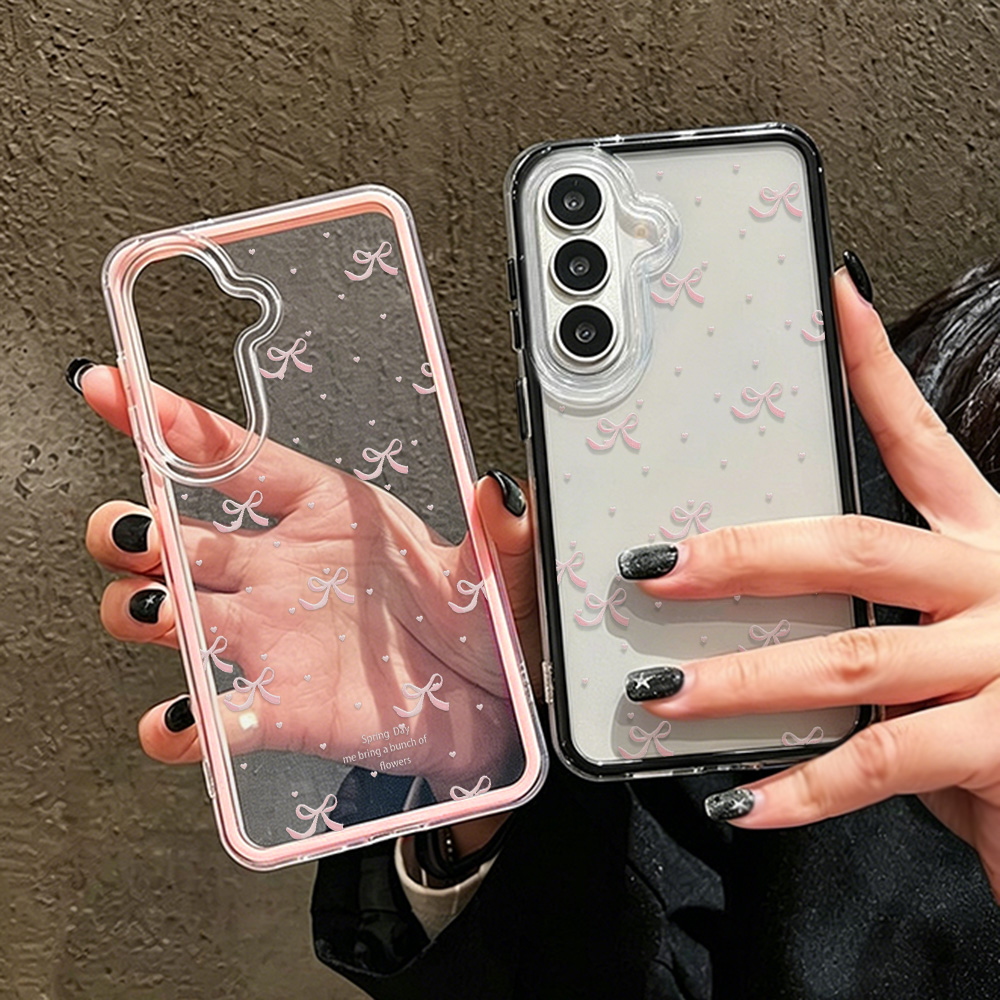 Phone Cases That Cover The Camera - Sevimli Pembe Fiyonklu Yumuşak Telefon Kılıfı
