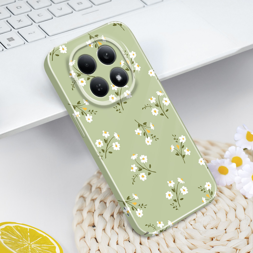 Phone Cases Hard - Yıldız Çiçek Desenli Telefon Kılıfı Xiaomi