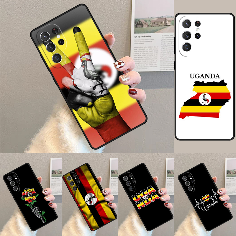 Phone Cases Uganda - Uganda Bayraklı TPU Telefon Kılıfı Samsung