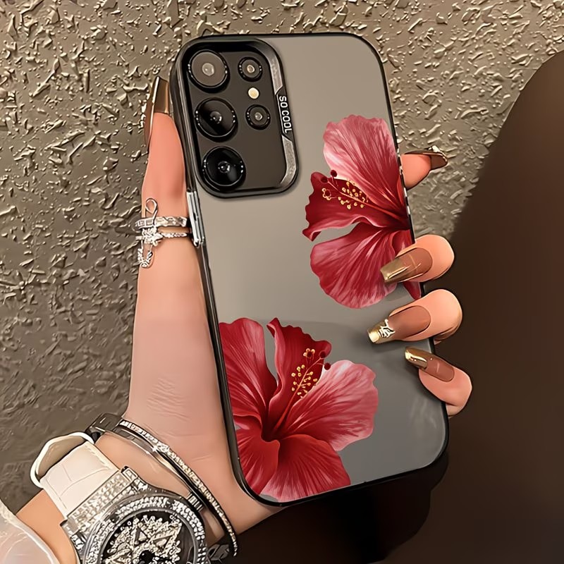 Kırmızı Hibiskus Çiçek Desenli - Gradient Color Case incelemesi ve fiyatı