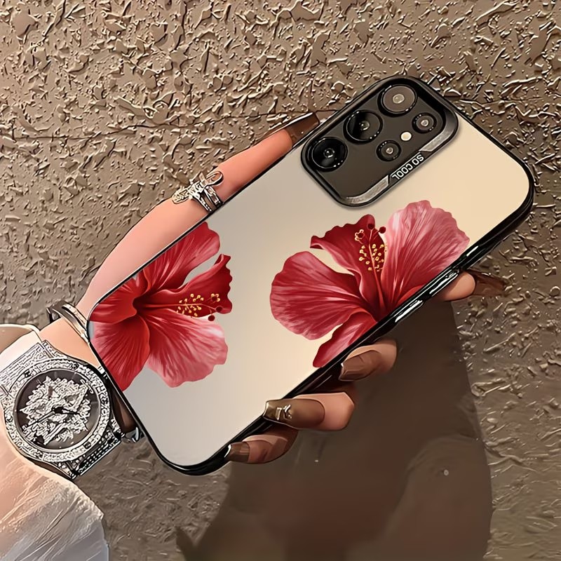 Kırmızı Hibiskus Çiçek Desenli - Gradient Color Case incelemesi ve fiyatı