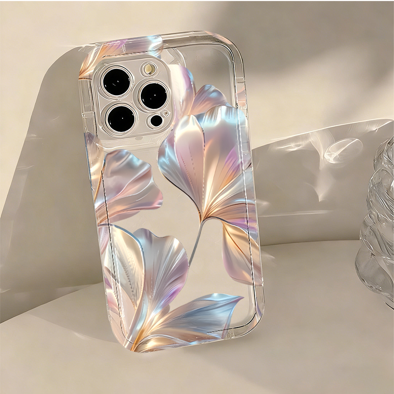 Renkli Metalik Ginkgo Baskılı  - Phone Cases Xiaomi Redmi 12 incelemesi ve fiyatı