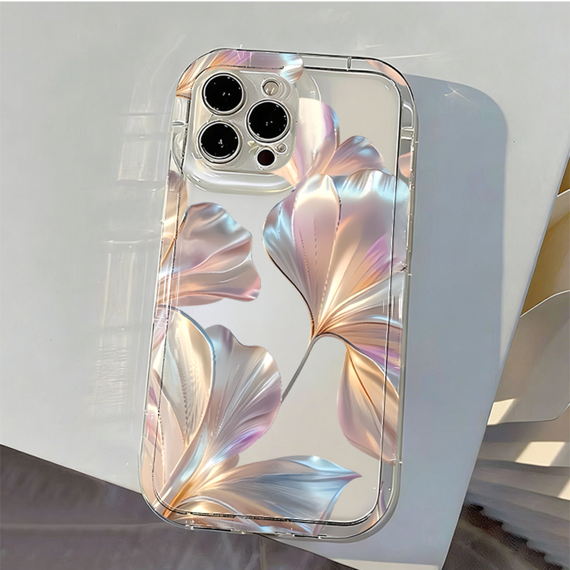 Renkli Metalik Ginkgo Baskılı  - Phone Cases Xiaomi Redmi 12 incelemesi ve fiyatı