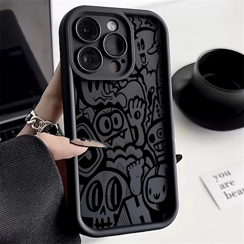 Siyah Graffiti Telefon Kılıfı  - Phone Cases That Cover The Camera incelemesi ve fiyatı