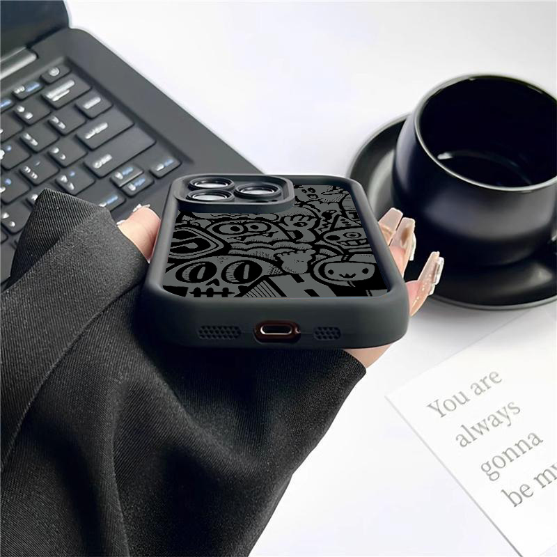 Siyah Graffiti Telefon Kılıfı  - Phone Cases That Cover The Camera incelemesi ve fiyatı