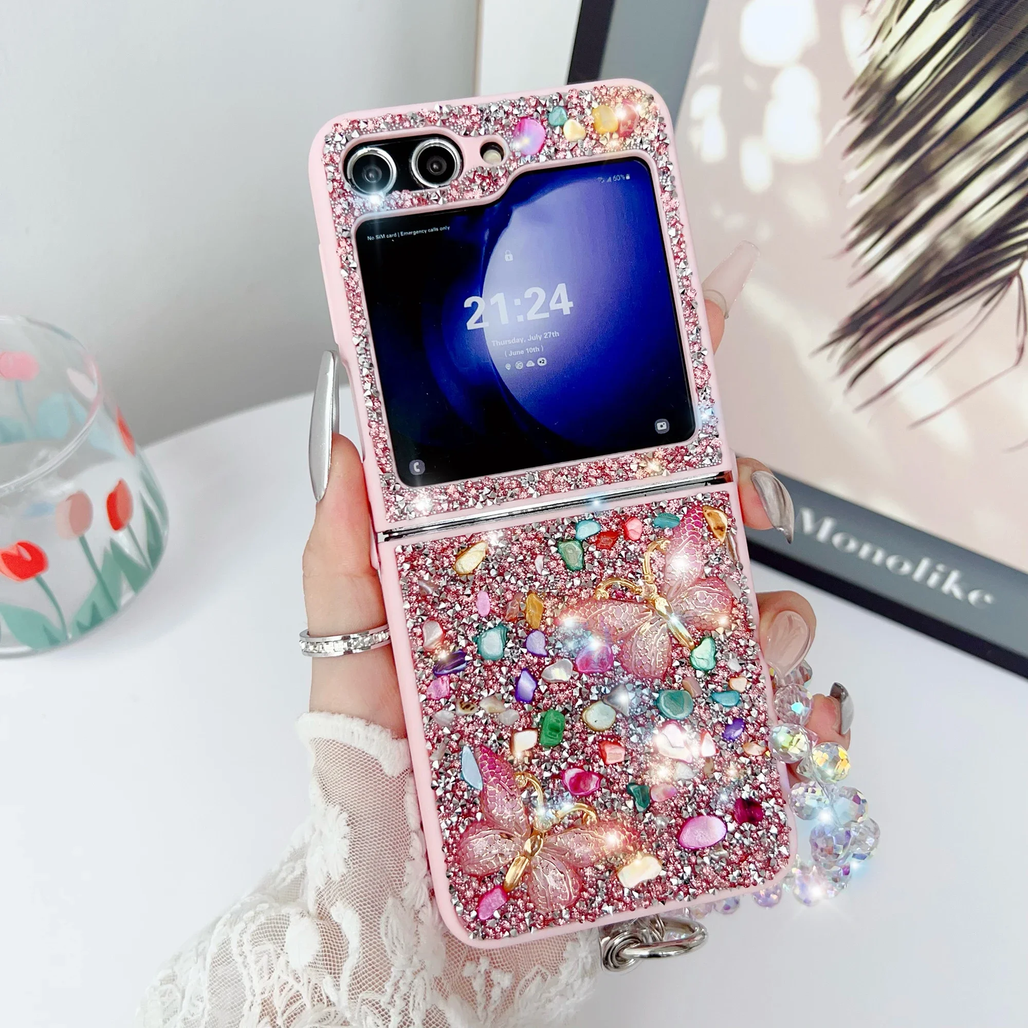 Lüks Glitter Telefon Kılıfı Sa - Phone Cases Z Flip 5 incelemesi ve fiyatı