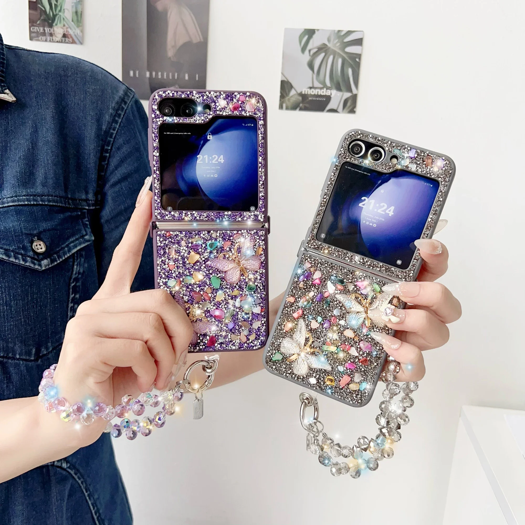 Lüks Glitter Telefon Kılıfı Sa - Phone Cases Z Flip 5 incelemesi ve fiyatı
