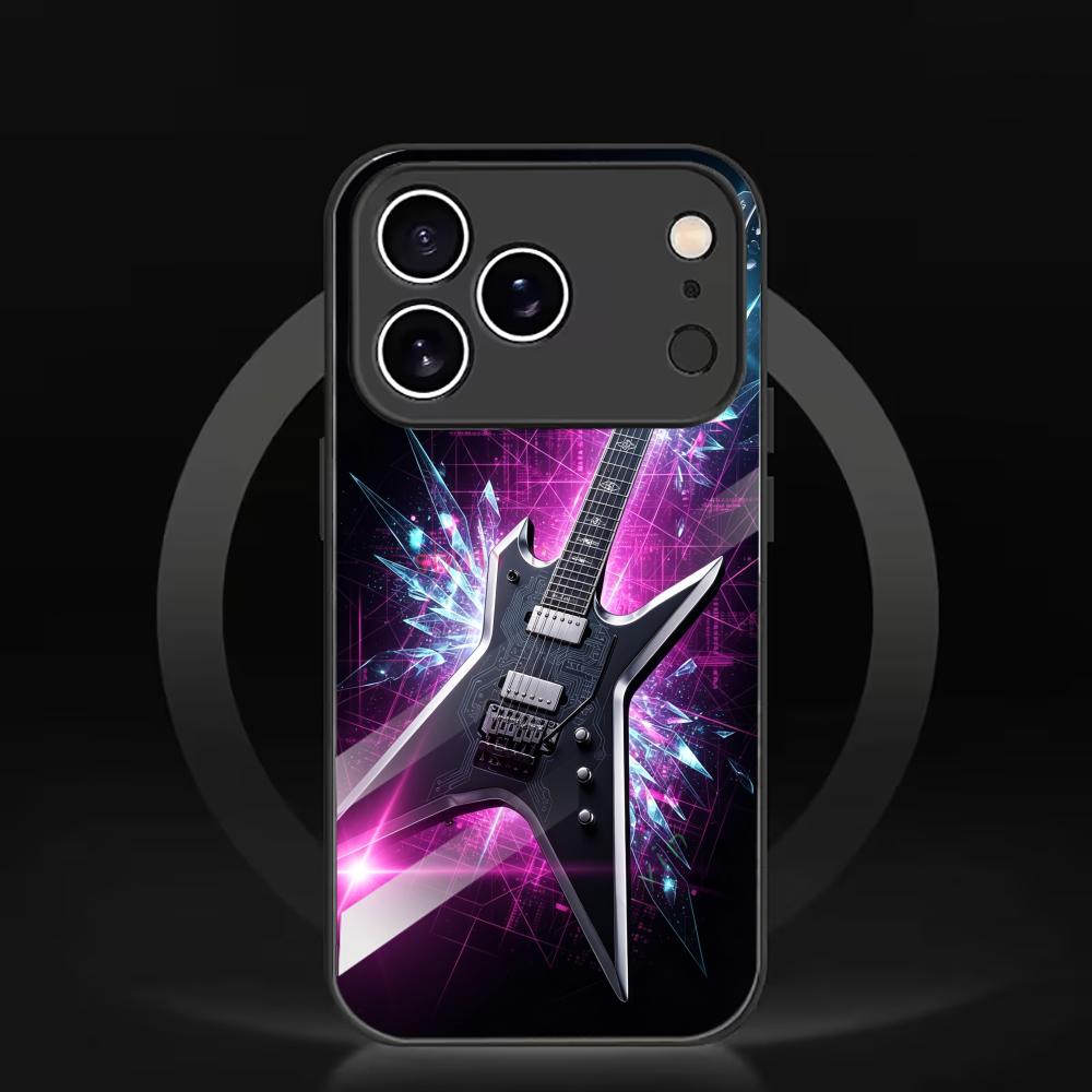 Müzikal gitar desenli temperli - Phone Cases Metal incelemesi ve fiyatı