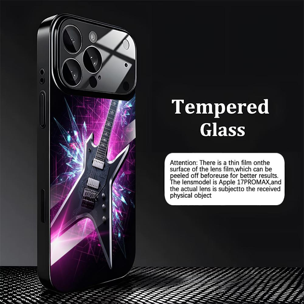 Müzikal gitar desenli temperli - Phone Cases Metal incelemesi ve fiyatı