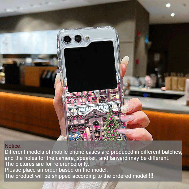Kırsal Bina Kar Manzarası Noel - Phone Cases Z Flip 5 incelemesi ve fiyatı