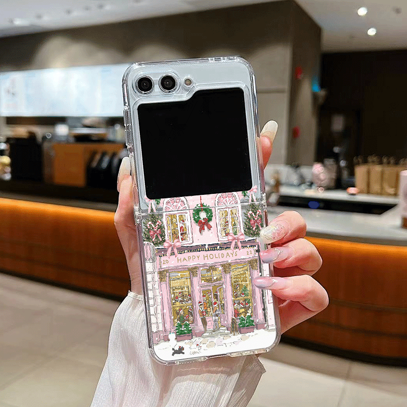 Kırsal Bina Kar Manzarası Noel - Phone Cases Z Flip 5 incelemesi ve fiyatı