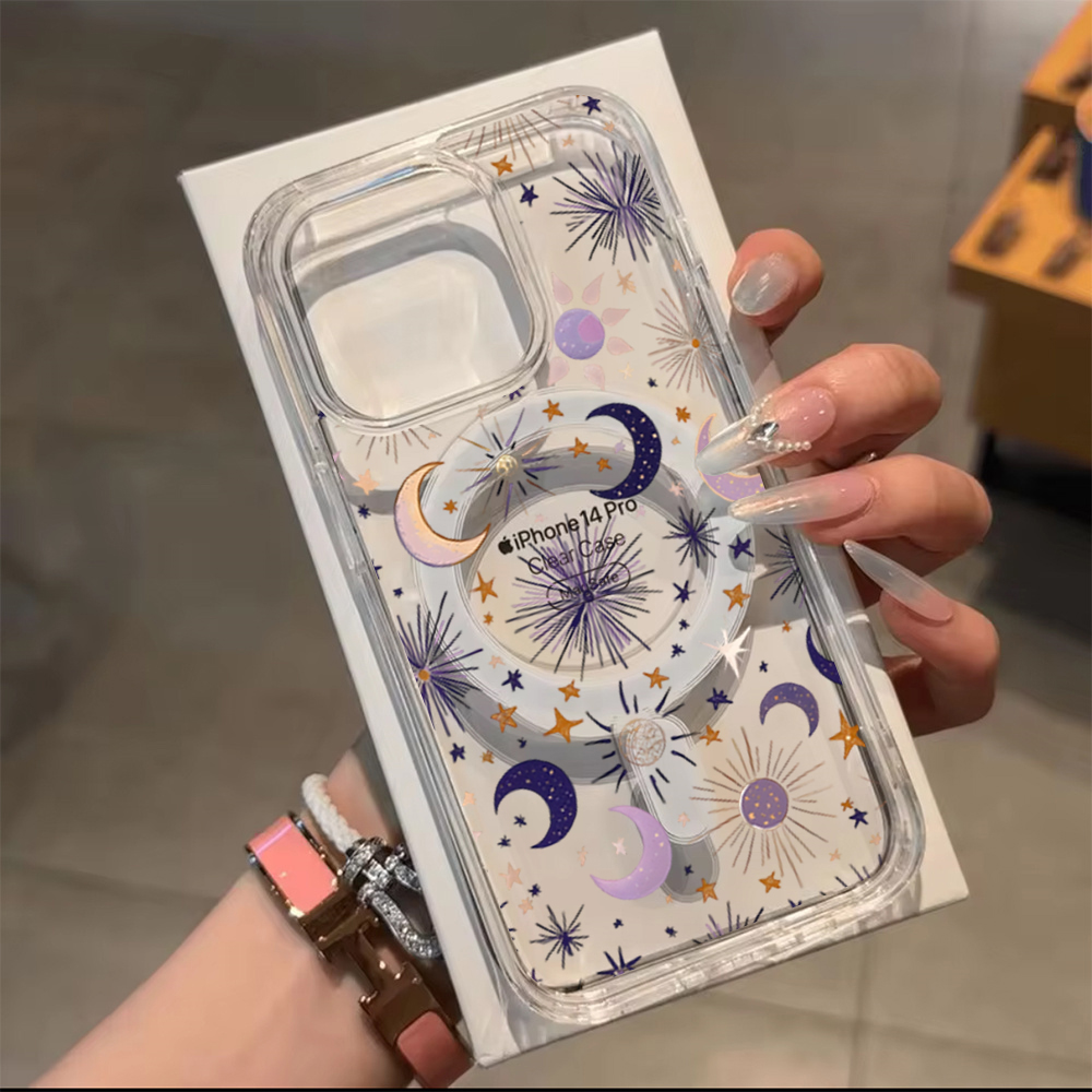 Romantik Güneş Ay Yıldızlar Te - Clear Magsafe Case incelemesi ve fiyatı