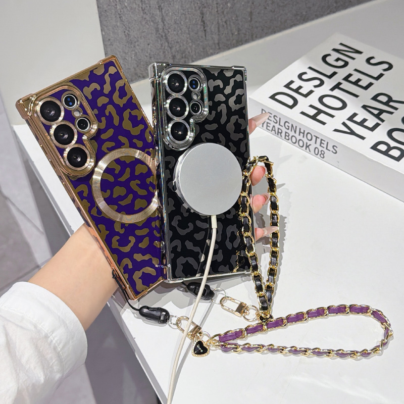 Yeni leopar desenli manyetik M - Phone Cases With Loop incelemesi ve fiyatı