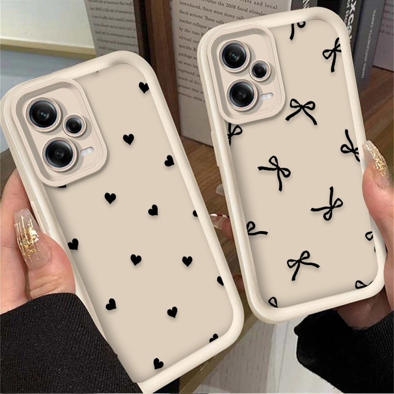 Siyah Kalp Şeklinde Fiyonklu T - Phone Cases Xiaomi Redmi 12 incelemesi ve fiyatı