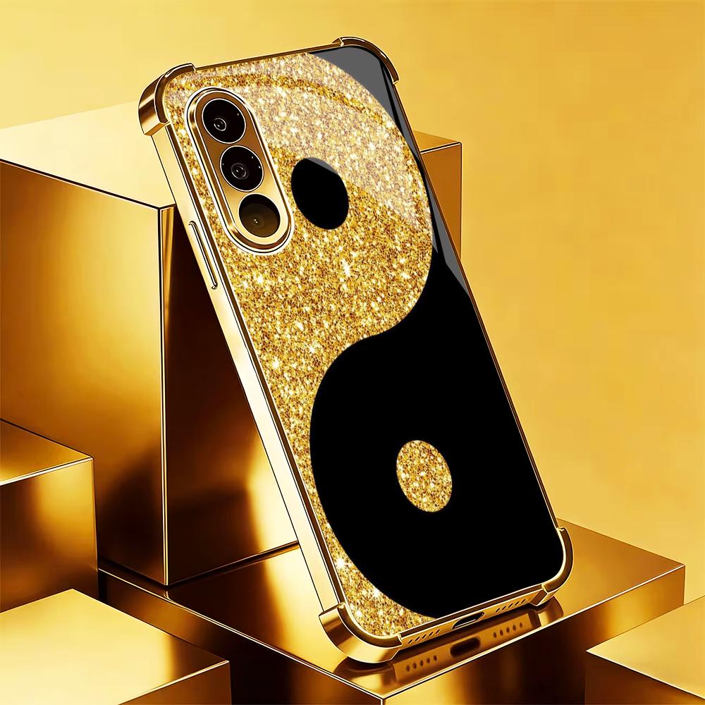 Lüks siyah altın desenli tempe - Phone Cases Metal incelemesi ve fiyatı