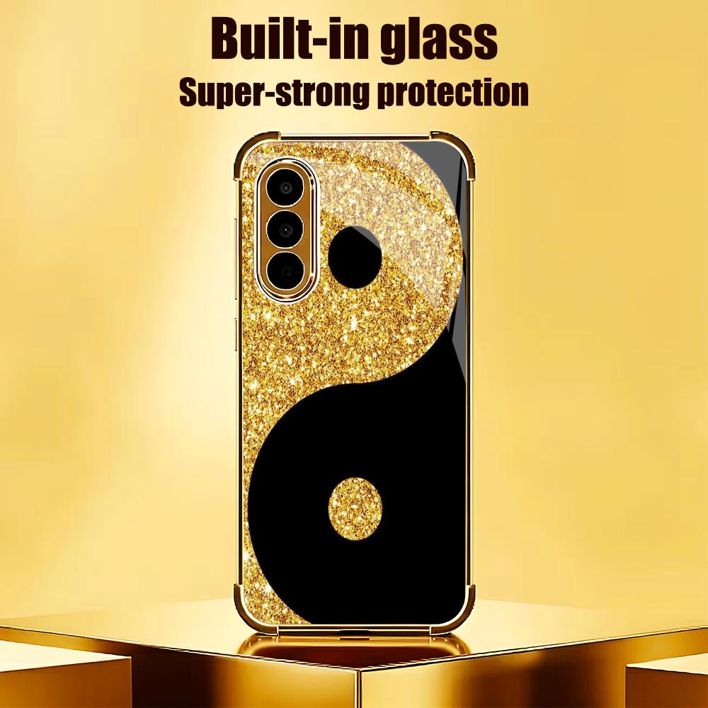 Lüks siyah altın desenli tempe - Phone Cases Metal incelemesi ve fiyatı