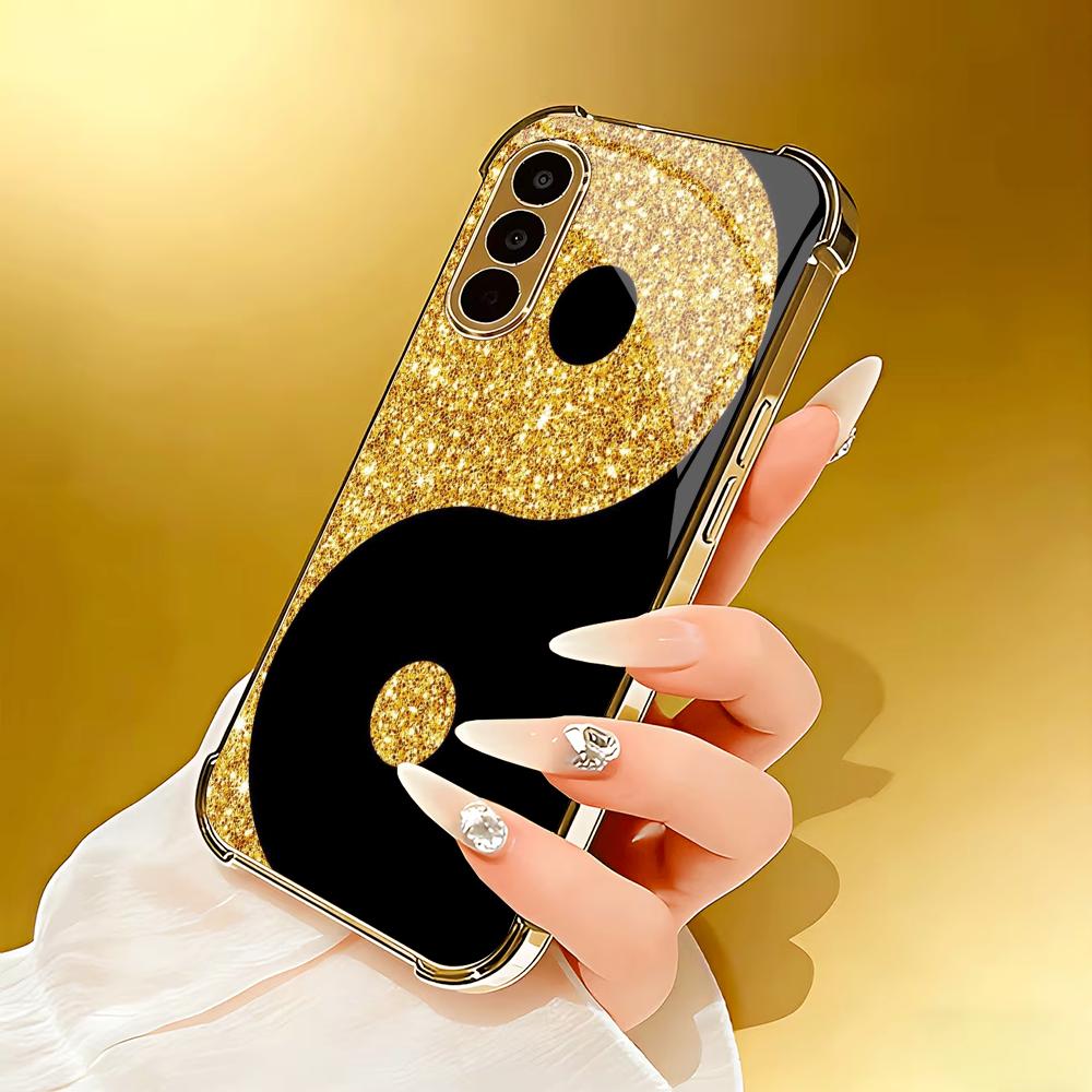 Lüks siyah altın desenli tempe - Phone Cases Metal incelemesi ve fiyatı